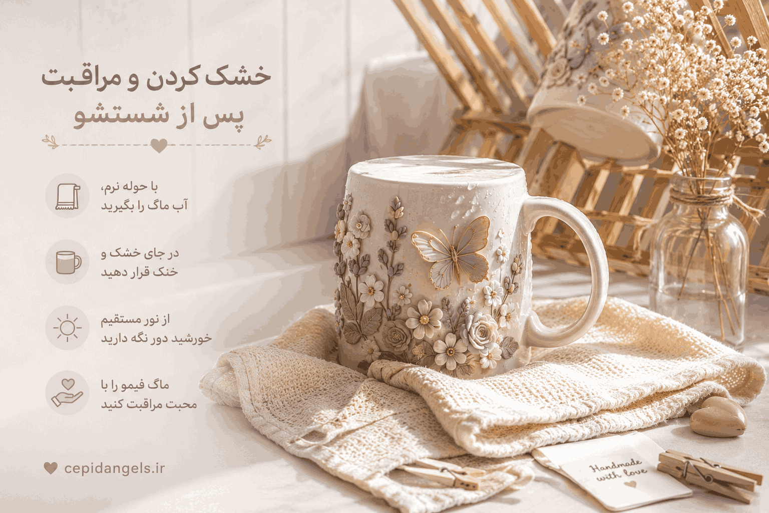خشک کردن و مراقبت پس از شستشو