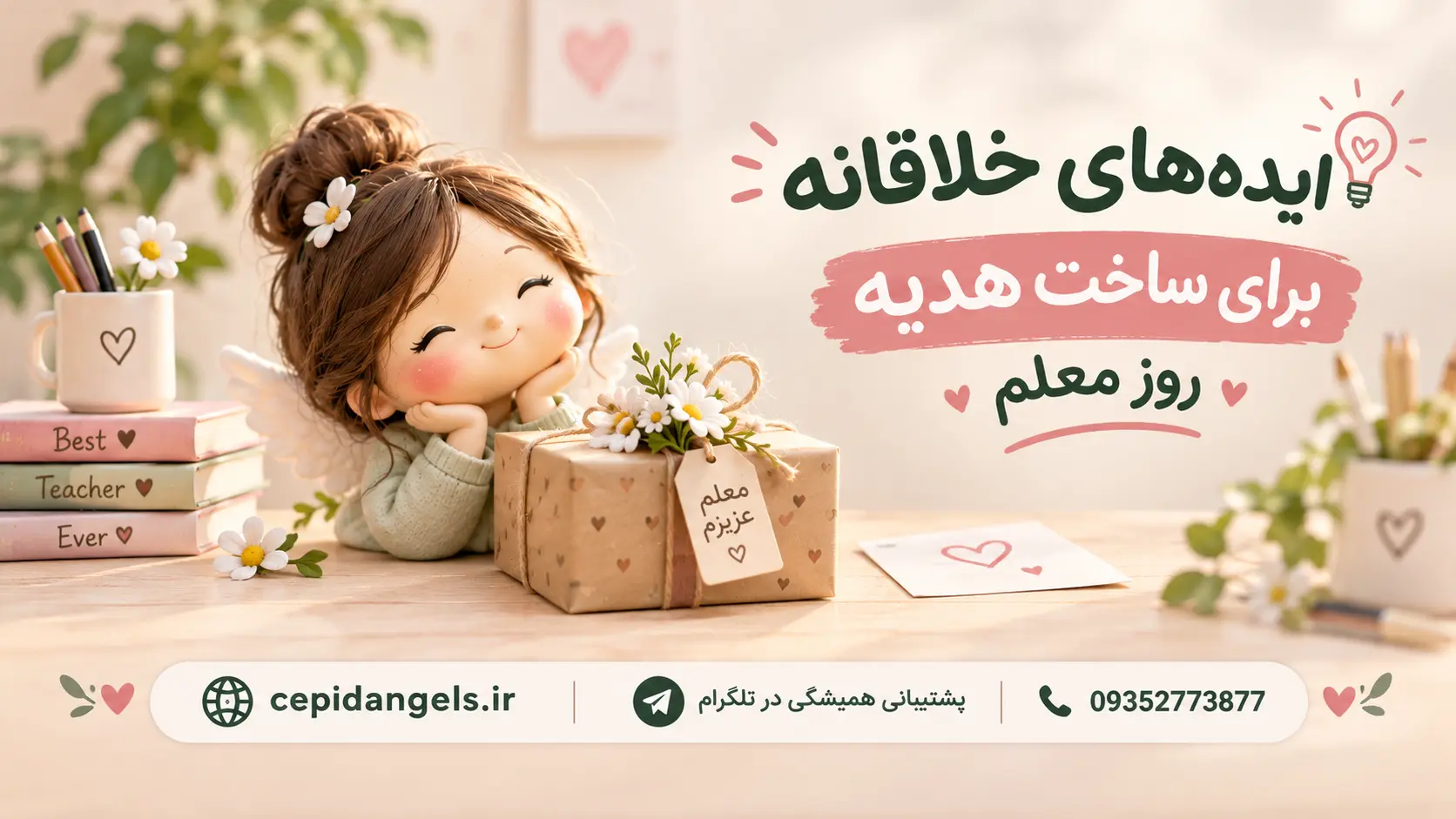 ایده هدیه برای روز معلم | ساخت هدایای دستساز خلاقانه
